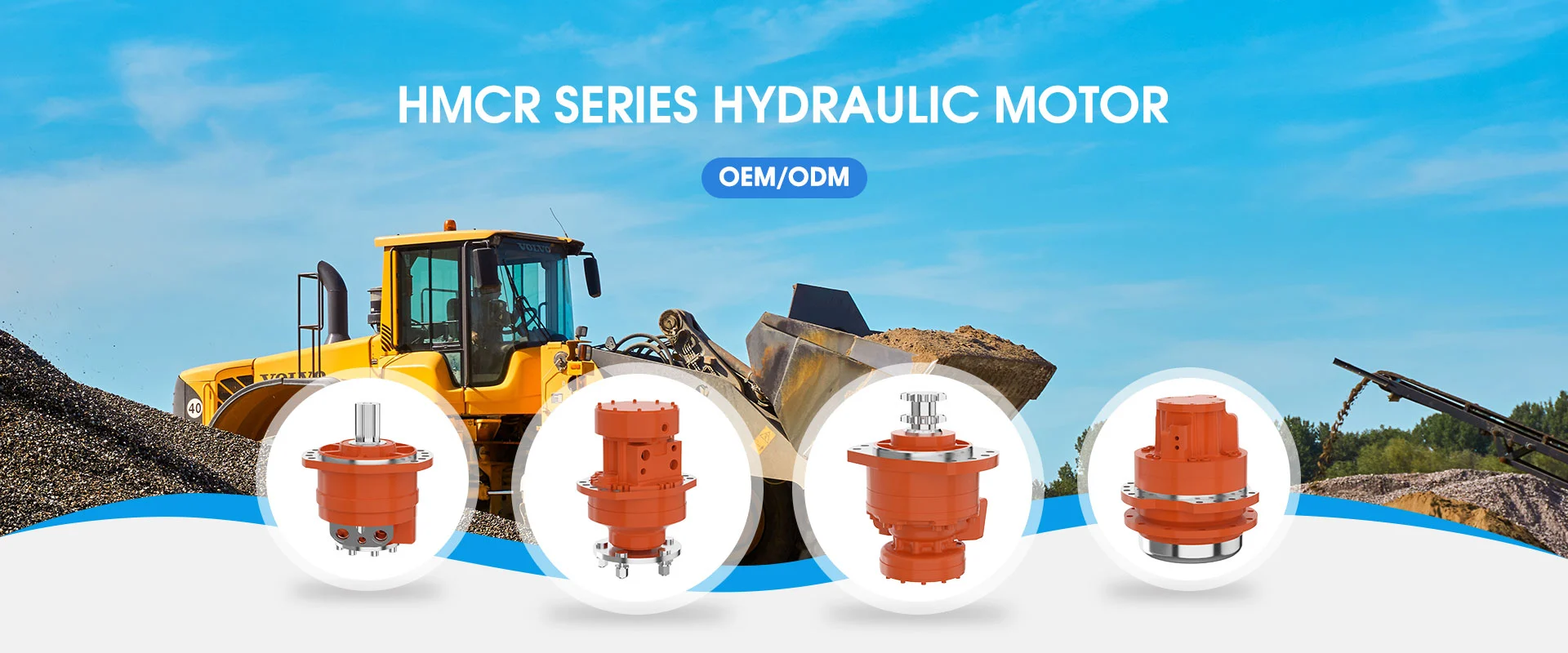 Fournisseur de moteur hydraulique de la série HMCR